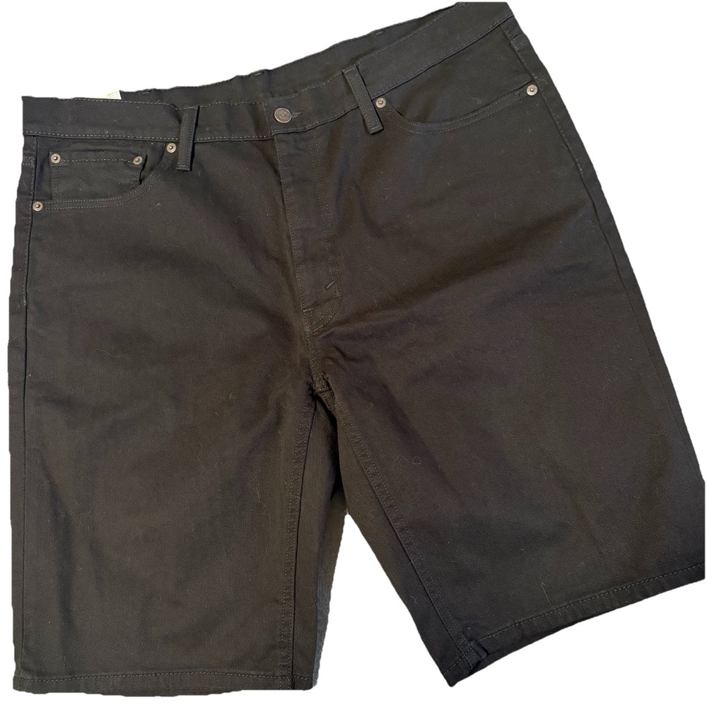 Levi's 541 Shorts Mens 38x11 Black Athletic Fit Stretch Comfort Denim Jords NEW